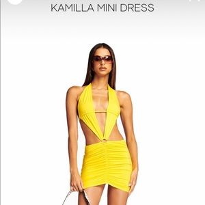 I.AM.GIA yellow mini dress
